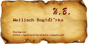 Wellisch Boglárka névjegykártya